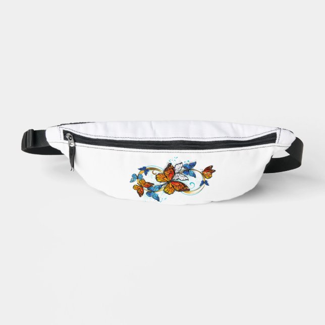 Infinity of Monarch Butterflies Fanny Pack (Front)