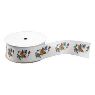 Infinity of Monarch Butterflies Grosgrain Ribbon