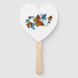 Infinity of Monarch Butterflies Hand Fan
