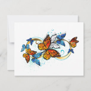 Infinity of Monarch Butterflies Invitation