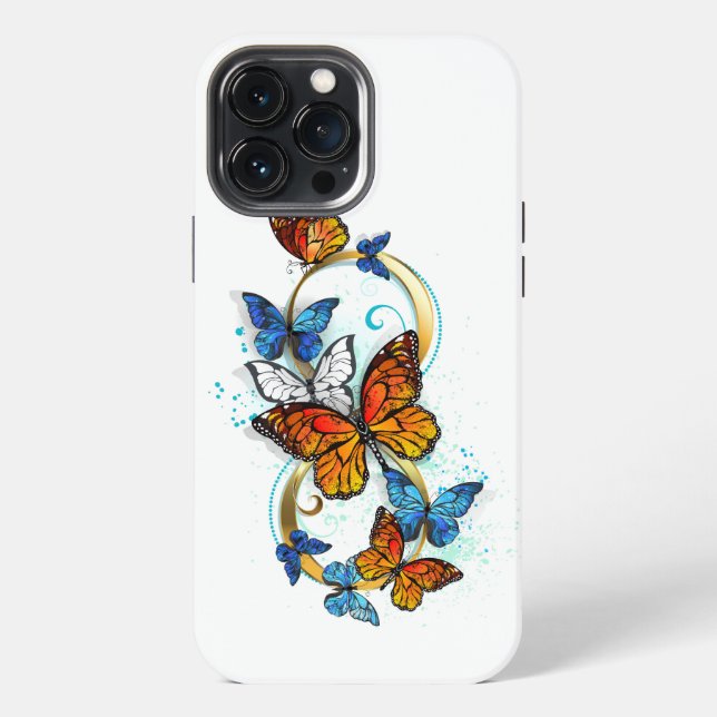 Infinity of Monarch Butterflies iPhone Case (Back)