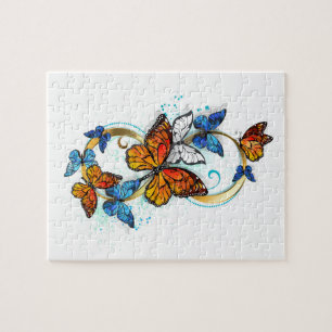 Infinity of Monarch Butterflies Jigsaw Puzzle