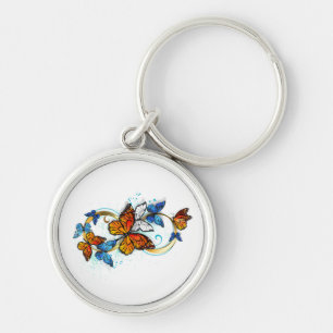 Infinity of Monarch Butterflies Keychain
