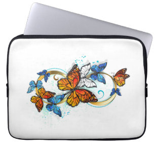 Infinity of Monarch Butterflies Laptop Sleeve