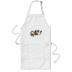 Infinity of Monarch Butterflies Long Apron