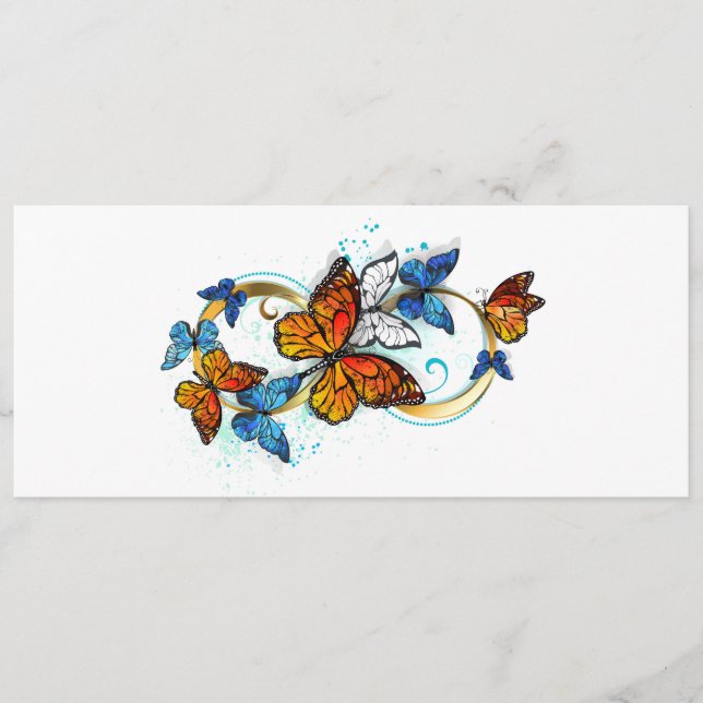 Infinity of Monarch Butterflies Menu (Front)