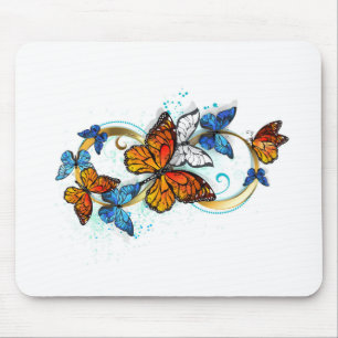 Infinity of Monarch Butterflies Mouse Pad