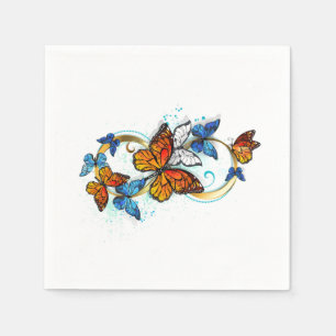 Infinity of Monarch Butterflies Napkin