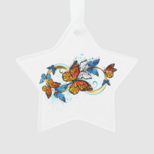 Infinity of Monarch Butterflies Ornament