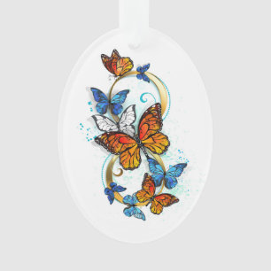 Infinity of Monarch Butterflies Ornament