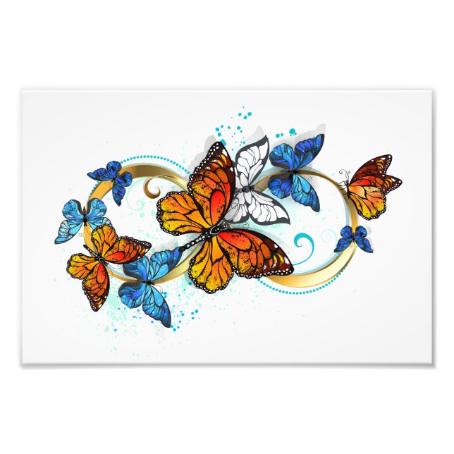Infinity of Monarch Butterflies Photo Print (Front)