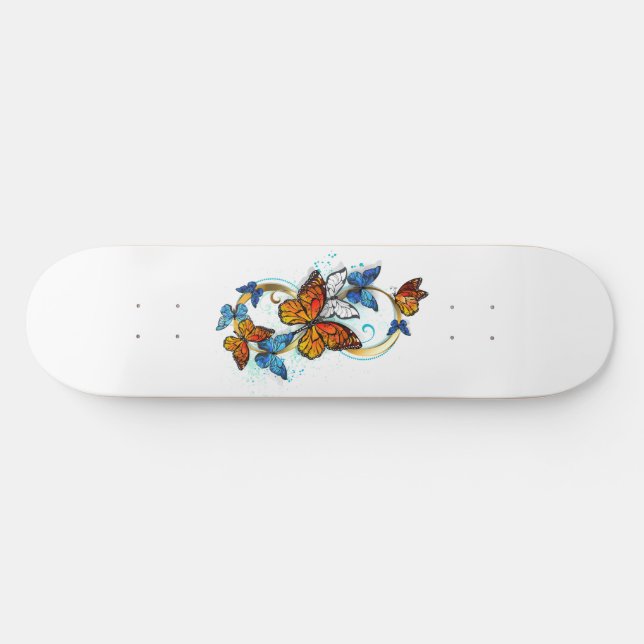 Infinity of Monarch Butterflies Skateboard (Horz)