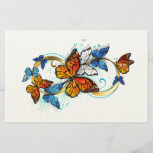 Infinity of Monarch Butterflies Stationery