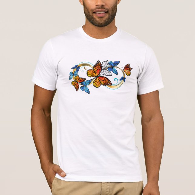 Infinity of Monarch Butterflies T-Shirt (Front)