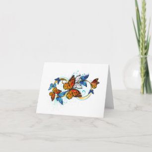 Infinity of Monarch Butterflies Thank You Card