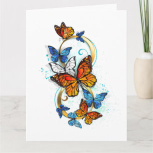 Infinity of Monarch Butterflies Thank You Card