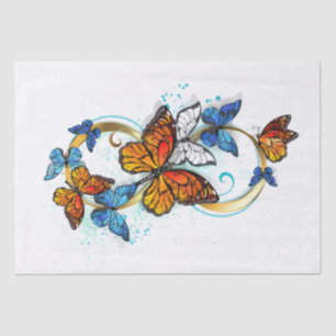 Infinity of Monarch Butterflies Tissue Paper
