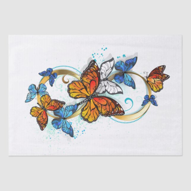 Infinity of Monarch Butterflies Tissue Paper (Front)