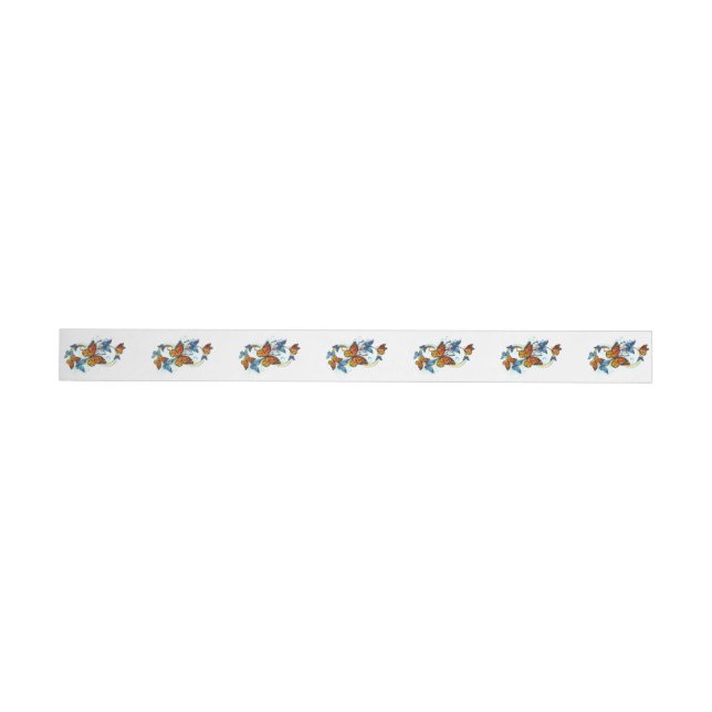 Infinity of Monarch Butterflies Wrap Around Label (Individual)