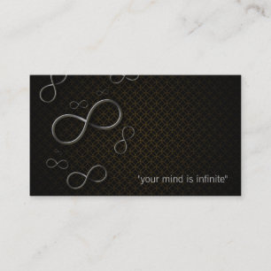 Infinity Personal Trainer Grey Business Card