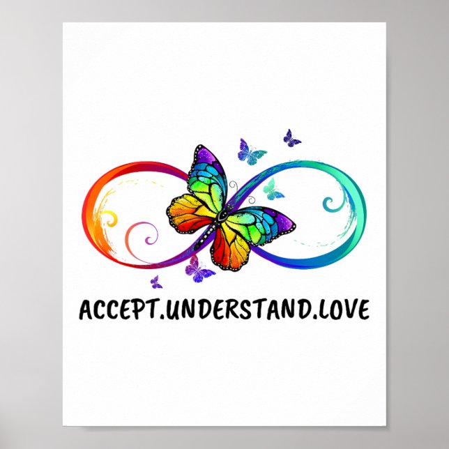 Infinity Sign Accept Understand Love Neurodiversit (Front)