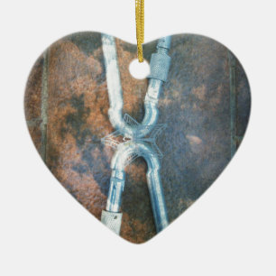 Infinity silver star ceramic ornament