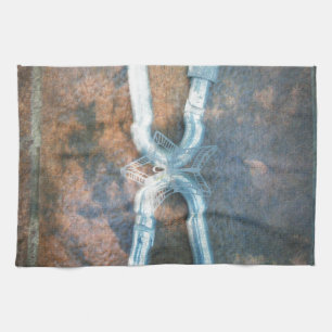 Infinity silver star kitchen towel