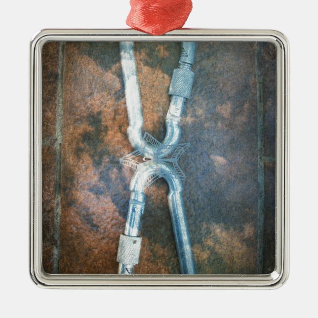 Infinity silver star metal ornament (Front)