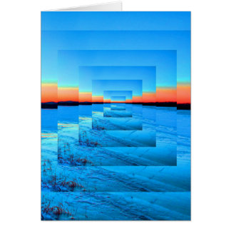 Infinity Snow Greeting Cards