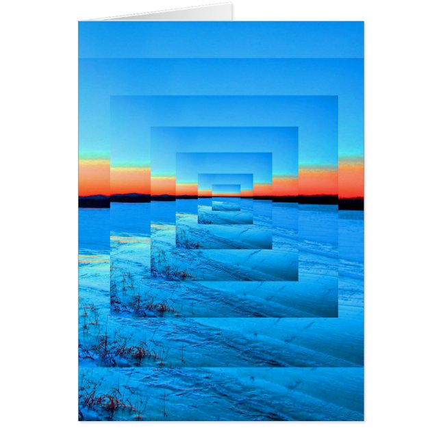 Infinity Snow Greeting Cards (Devant)