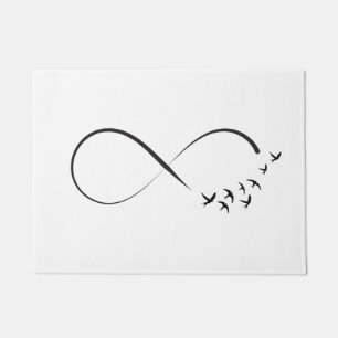 Infinity  swallow symbol doormat
