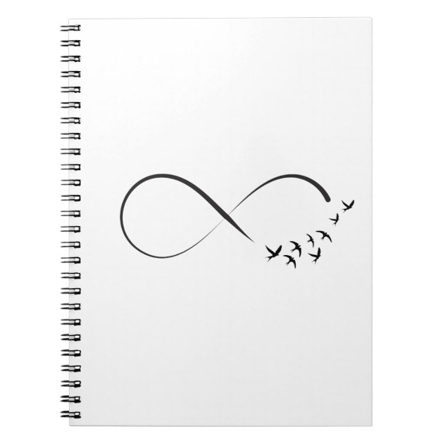 Infinity swallow symbol notebook (Front)