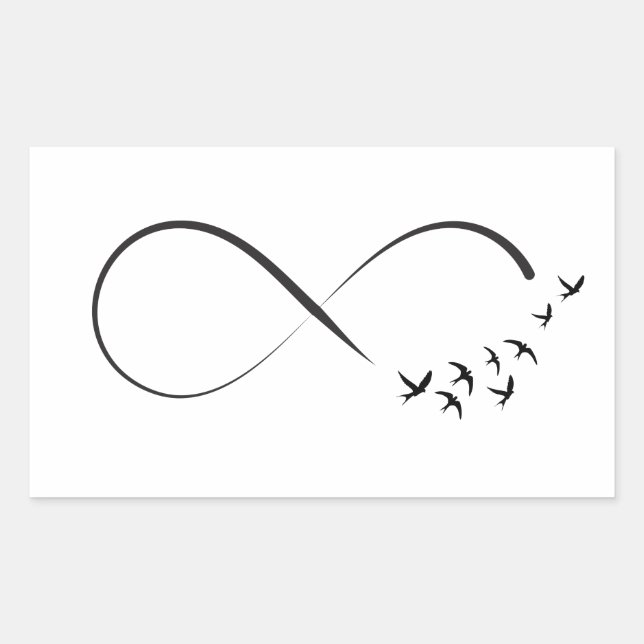 Infinity swallow symbol sticker (Front)