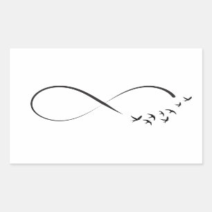 Infinity swallow symbol sticker