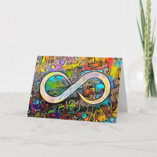 Infinity Symbol Autism Awareness Neurodiversity Card