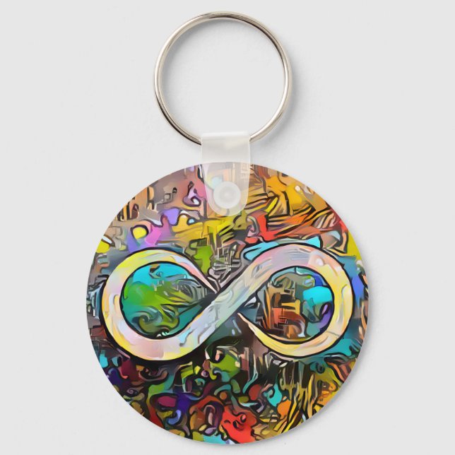 Infinity Symbol  | Autism Awareness Neurodiversity Keychain (Front)