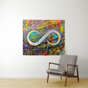 Infinity Symbol Autism Awareness Neurodiversity Tapestry