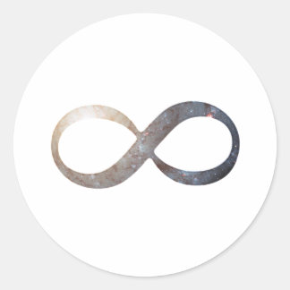 Infinity Symbol Classic Round Sticker