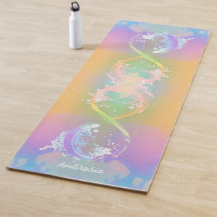 Infinity Symbol, Holographic Rainbow, Personalized Yoga Mat