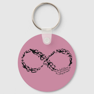 Infinity Symbol Keychain, World Traveller Gift Keychain