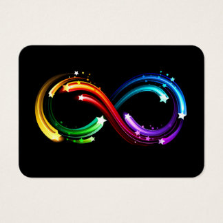 Infinity symbol of rainbow comets