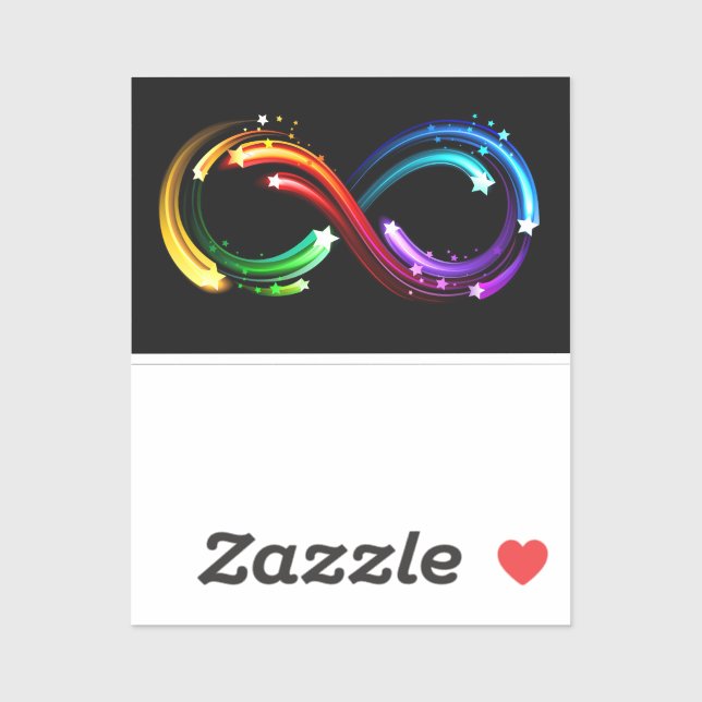 Infinity symbol of rainbow comets (Sheet)