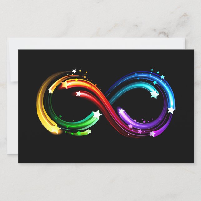 Infinity symbol of rainbow comets (Front)