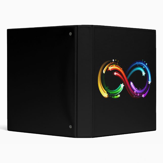 Infinity symbol of rainbow comets binder (Background)