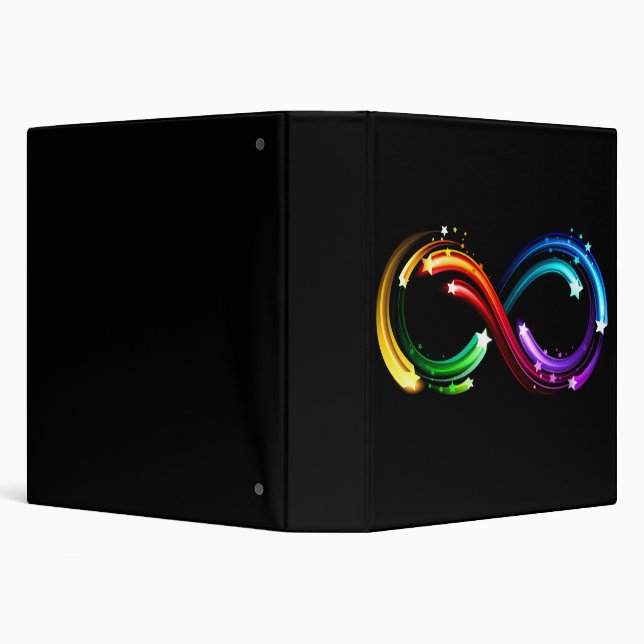 Infinity symbol of rainbow comets binder (Background)