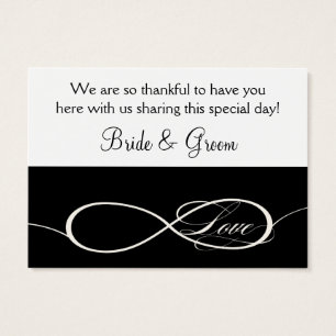 Infinity Symbol Sign Infinite Love Favour gift Tag
