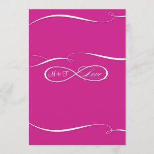 Infinity Symbol Sign Infinite Love Wedding Set Menu