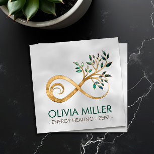 Infinity Symbol - Tree branch Square Business Card