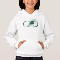 Infinity Symbol with Peacock Feather