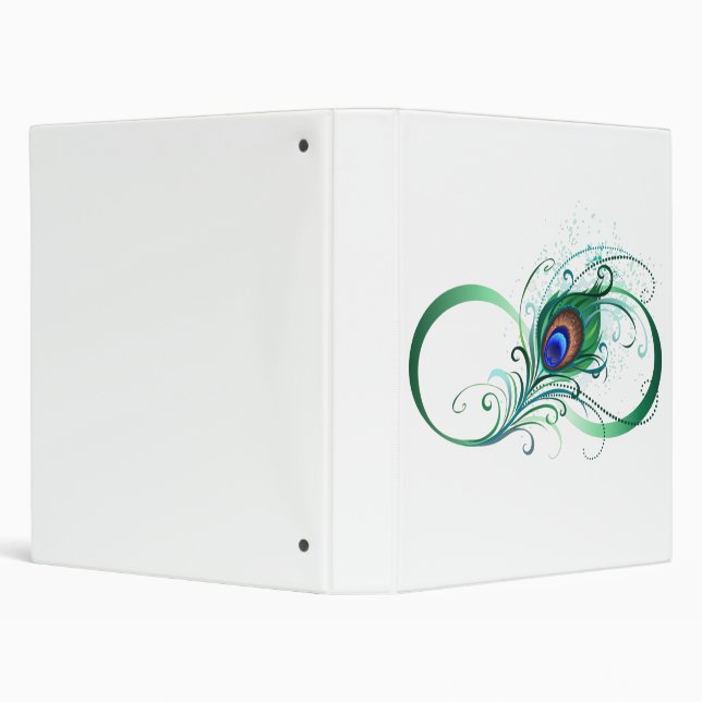 Infinity Symbol with Peacock Feather Binder (Background)